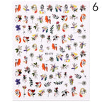 Alphabet Love Shaped  Pattern 3D Nail Stickers Slider Valentine Day Decals Foil For Love Nail Art Decoration Pop Art Nail Stickers Sexy Girl Designs Comics Water Transfer Decals Manicure Lips Nail Art Decorations Slider Nail Art Stickers Stevvex
