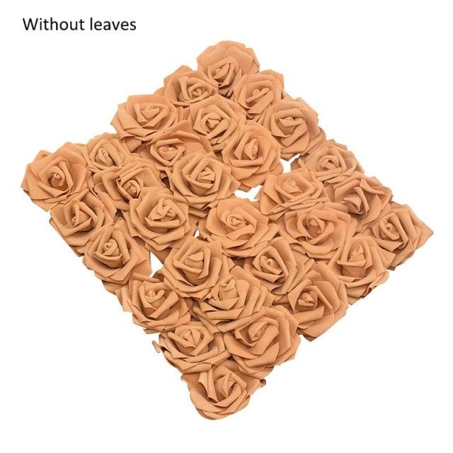 New Artificial 10/20/30 Heads 8cm PE Foam Rose Flowers Bride Bouquet Flower For Wedding Party Decorative Scrapbooking Flower Silk Roses for Wedding Centerpieces Bridal Show Bouquets Party Home Flowers Decoration Stevvex