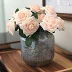 New Artificial 10/20/30 Heads 8cm PE Foam Rose Flowers Bride Bouquet Flower For Wedding Party Decorative Scrapbooking Flower Silk Roses for Wedding Centerpieces Bridal Show Bouquets Party Home Flowers Decoration Stevvex