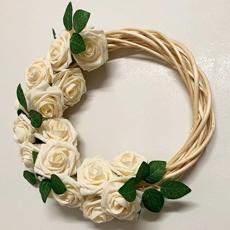New Artificial 10/20/30 Heads 8cm PE Foam Rose Flowers Bride Bouquet Flower For Wedding Party Decorative Scrapbooking Flower Silk Roses for Wedding Centerpieces Bridal Show Bouquets Party Home Flowers Decoration Stevvex