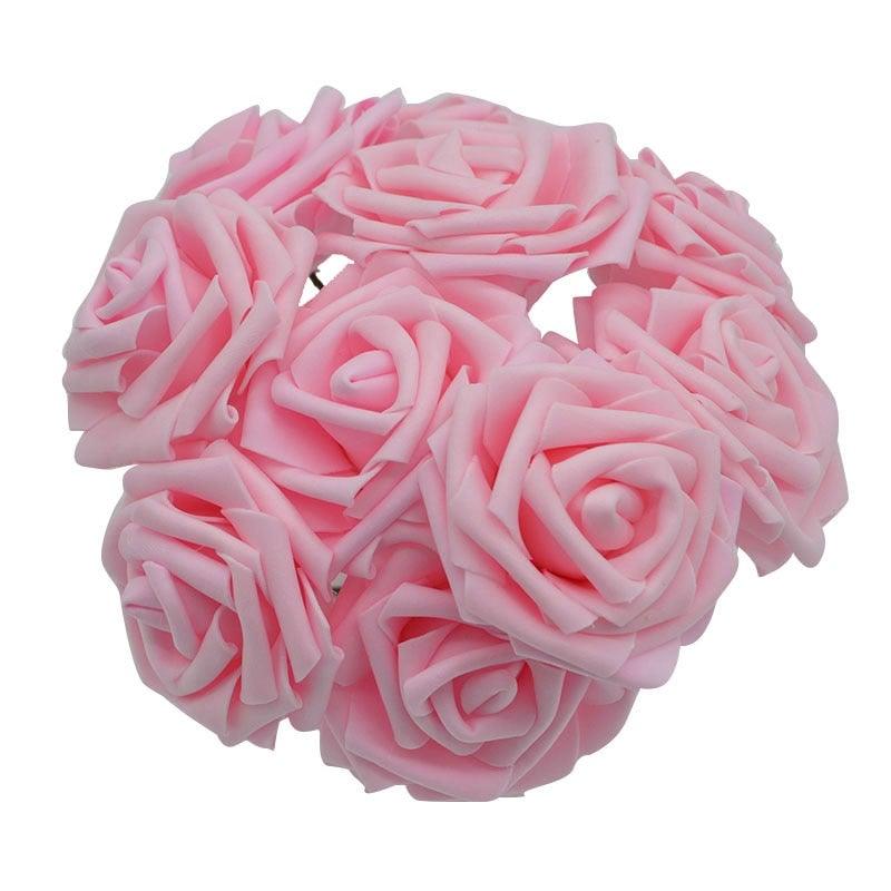 New Artificial 10/20/30 Heads 8cm PE Foam Rose Flowers Bride Bouquet Flower For Wedding Party Decorative Scrapbooking Flower Silk Roses for Wedding Centerpieces Bridal Show Bouquets Party Home Flowers Decoration Stevvex