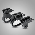 Bicycle Headlight Holder Front LED Lamp Buckle Quick Mount Release Helmet Adaptor Bracket Light Switch 360°Rotation Flashlight Mount Holder Bicycle Cycle Bike Front Torch Mount LED Headlight Holder Clip Clamp Rubber For Diameter Flashlight Stevvex