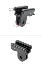 Bicycle Headlight Holder Front LED Lamp Buckle Quick Mount Release Helmet Adaptor Bracket Light Switch 360°Rotation Flashlight Mount Holder Bicycle Cycle Bike Front Torch Mount LED Headlight Holder Clip Clamp Rubber For Diameter Flashlight Stevvex