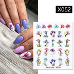 Spring Simple Green Theme Water Decal Sticker Flower Leaf Tree Summer Slider For Manicuring Nail Art Watermarks Art Decoration Manicure Tools Nail Watermark Decals iridescent Decoration Nail Self-Adhesive Decals Nail Stickers Water Transfer Fresh Nail Stevvex