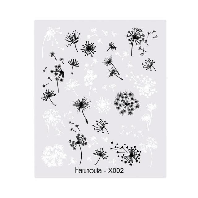 Spring Simple Green Theme Water Decal Sticker Flower Leaf Tree Summer Slider For Manicuring Nail Art Watermarks Art Decoration Manicure Tools Nail Watermark Decals iridescent Decoration Nail Self-Adhesive Decals Nail Stickers Water Transfer Fresh Nail Stevvex