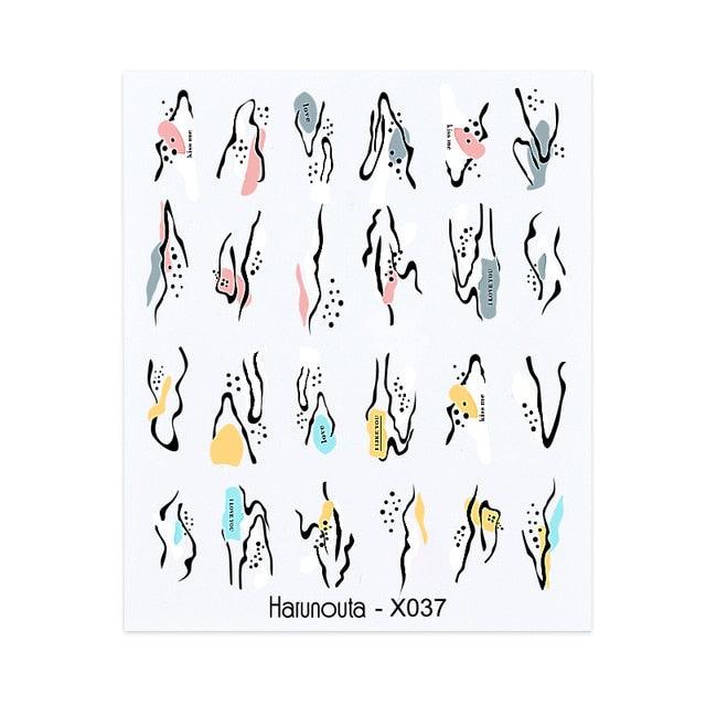 Spring Simple Green Theme Water Decal Sticker Flower Leaf Tree Summer Slider For Manicuring Nail Art Watermarks Art Decoration Manicure Tools Nail Watermark Decals iridescent Decoration Nail Self-Adhesive Decals Nail Stickers Water Transfer Fresh Nail Stevvex