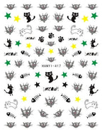 Newest Cats 3D Nail Art Sticker Decal Template Nail Tool Decorations Cute Nail Stickers for Kids and Little Girls Sheets Self Adhesive Nail Art Stickers 3D Animal Nail Decals Nail Art Decoration Set Including Cat Dog Strawberry Bear Chick Bunny Pat