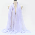 Light Soft Fashion Solid Scarf Crinkle Cotton Linen Wrap Shawl Hijab Muslim Woman Shawls Turban Islamic Clothing Head Wrap For Women