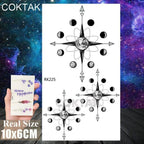 Realistic Small Planets Temporary Tattoos Arm Waterpoof Black Sticker Space Planets For Girls And Boys Stevvex