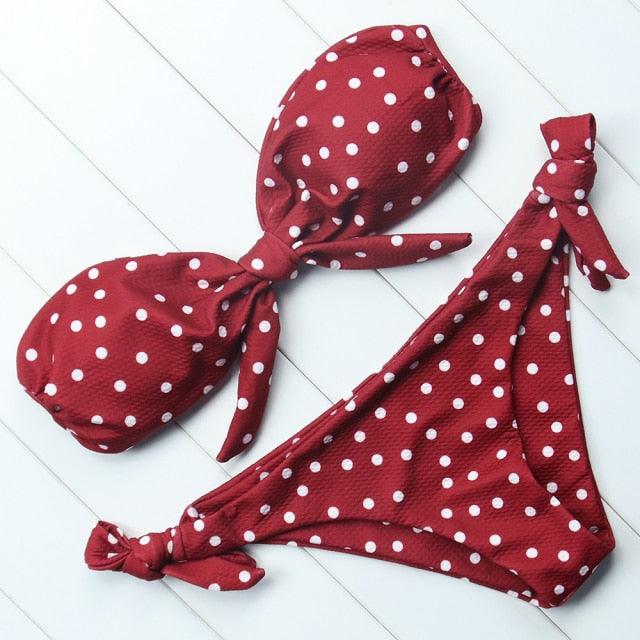 Solid Bikini Set Swimsuit Women Bikini Swimwear Female Halter Top Bathing Suit Swimming Wear Bikini High Cut Swimsuit High Waist Plus Size Summer Swimwear Stevvex