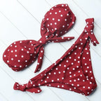 Solid Bikini Set Swimsuit Women Bikini Swimwear Female Halter Top Bathing Suit Swimming Wear Bikini High Cut Swimsuit High Waist Plus Size Summer Swimwear Stevvex