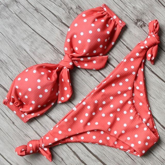 Solid Bikini Set Swimsuit Women Bikini Swimwear Female Halter Top Bathing Suit Swimming Wear Bikini High Cut Swimsuit High Waist Plus Size Summer Swimwear Stevvex