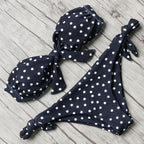 Solid Bikini Set Swimsuit Women Bikini Swimwear Female Halter Top Bathing Suit Swimming Wear Bikini High Cut Swimsuit High Waist Plus Size Summer Swimwear Stevvex