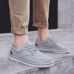 New Men's Flats High Quality Casual Shoes Handmade Shoes Casual Sports Flats Men Lightweight Comfortable Walking Shoes Outdoor Walking Sneakers For Mens
