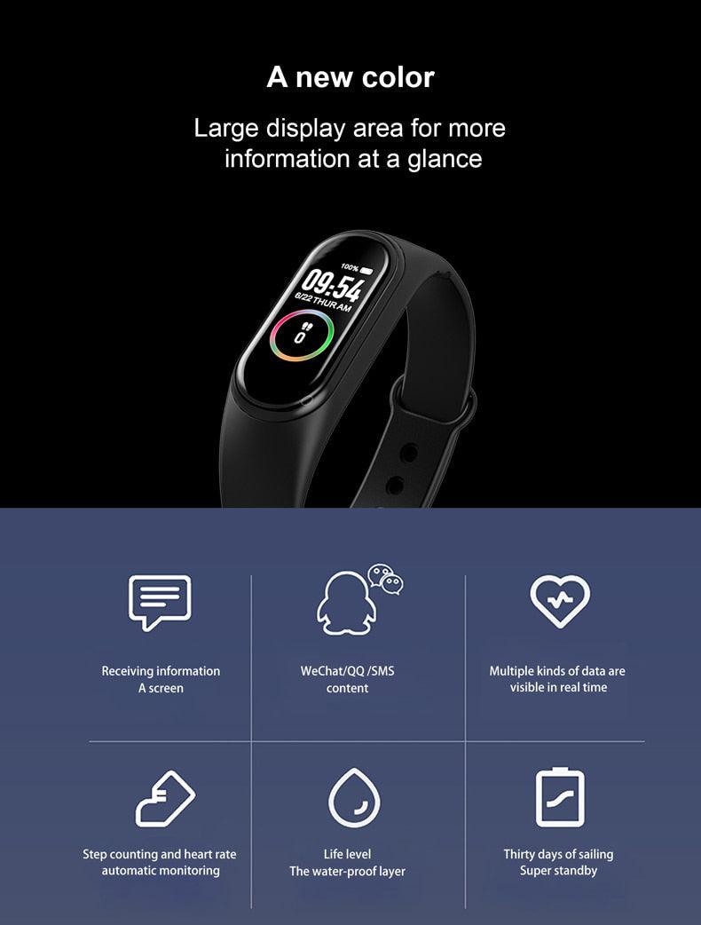 Inteligent Smart Watch Heart Rate Pressure Pedometer Sport Watches Bracelet Electric Sports Watch For Phones Health Smartwatch Heart Rate Monitor Sleep Monitor Waterproof Touch Screen Stevvex