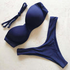 Bikini Push Up Swimsuit Female Swimwear Women's Bathing Suits Push Up Underwire Bikini Set Padded Two Piece Swimsuits Women Two-pieces Durable Bikini Set With Bra Cup Modern Bathing Suit Stevvex