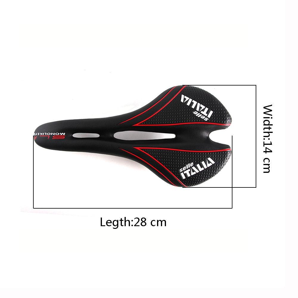 Professional Bicycle Saddle Road Bike Seat Comfortable Hollow Racing Front Cushion Mountain PU Cycling Comfortable Bike Seat Bicycle Saddle Padded Professional Waterproof Road Bike Saddle For Men Riding Bike City Bike Stevvex
