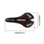 Professional Bicycle Saddle Road Bike Seat Comfortable Hollow Racing Front Cushion Mountain PU Cycling Comfortable Bike Seat Bicycle Saddle Padded Professional Waterproof Road Bike Saddle For Men Riding Bike City Bike Stevvex