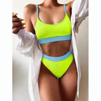 Female Push Up Swimsuit Modern Swimwear For Women Bikinis High Waist Bikini Set Solid Bikini 2 Piece Swimsuit Bathing Suits Women Bathing Suit High Waist Bikini Set Sport Wear Swimming Suit Bikini Stevvex