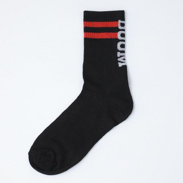 Fashion Men Street Wear Cool Cotton Socks Harajuku Funny Socks Trendy Women Long Socks Crew Socks White Hip Hop Socks Basketball Running Cycling Socks For Men And Women Stevvex