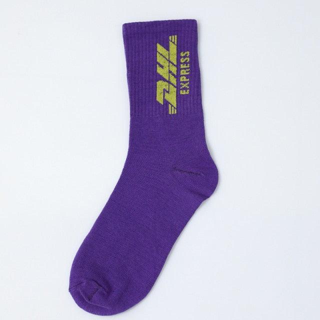 Fashion Men Street Wear Cool Cotton Socks Harajuku Funny Socks Trendy Women Long Socks Crew Socks White Hip Hop Socks Basketball Running Cycling Socks For Men And Women Stevvex
