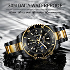 TREND New Men's Elegant Watch Waterproof And Scratch Resistant Stylish Stainless Steel Durable Wrist Watch