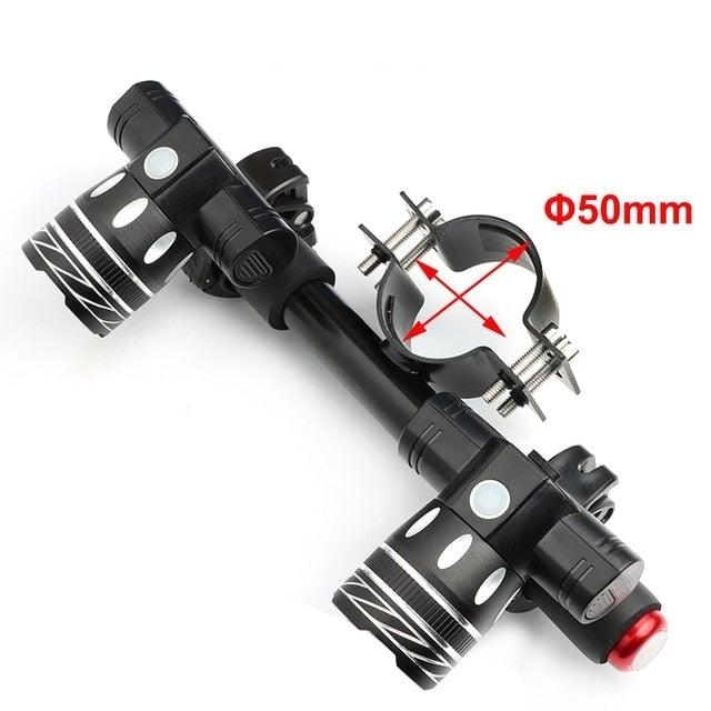 LED Headlight For Bike Electric Scooter USB Rechargeable LED Light Front Lamp High Lumens Brightness Bicycle Light Front With Strong Battery Portable Waterproof Flashlight For Night Cycling Stevvex