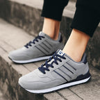 Blue Mens Casual Shoes Comfortable Sneakers Artificial Leather Male Spring Flats Trainers Outdoor Mens Casual Sports High Quality Sneaker Sport Walking Fashion Sneakers Stevvex