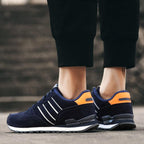 Blue Mens Casual Shoes Comfortable Sneakers Artificial Leather Male Spring Flats Trainers Outdoor Mens Casual Sports High Quality Sneaker Sport Walking Fashion Sneakers Stevvex