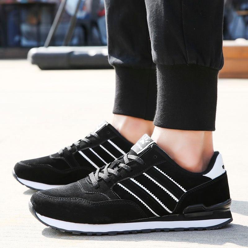 Blue Mens Casual Shoes Comfortable Sneakers Artificial Leather Male Spring Flats Trainers Outdoor Mens Casual Sports High Quality Sneaker Sport Walking Fashion Sneakers Stevvex