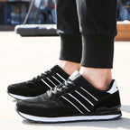 Blue Mens Casual Shoes Comfortable Sneakers Artificial Leather Male Spring Flats Trainers Outdoor Mens Casual Sports High Quality Sneaker Sport Walking Fashion Sneakers Stevvex