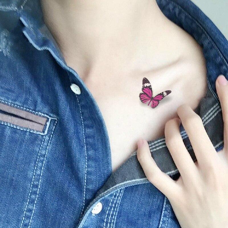 Temporary 3D Rose Flower Tattoos Sticker Body Art Tattoo Sticker Waterproof Luxury Tattoo Rose Lotus Flower Fashion Sticker For Womens Stevvex