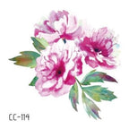 Temporary 3D Rose Flower Tattoos Sticker Body Art Tattoo Sticker Waterproof Luxury Tattoo Rose Lotus Flower Fashion Sticker For Womens Stevvex