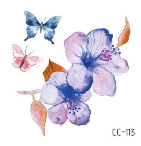 Temporary 3D Rose Flower Tattoos Sticker Body Art Tattoo Sticker Waterproof Luxury Tattoo Rose Lotus Flower Fashion Sticker For Womens Stevvex