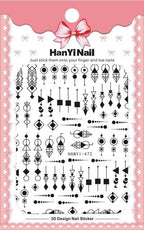 Black White 3D Nail Sticker Decals Cool English Letter Nail Art Decoration Manicure Design Christmas New Year Gift French Nail Art Stickers Decals 8Sheets Nail Art Supplies 3D Self-Adhesive Nail Art Decoration  Pattern Nail Accessories Classic Simple Stevvex