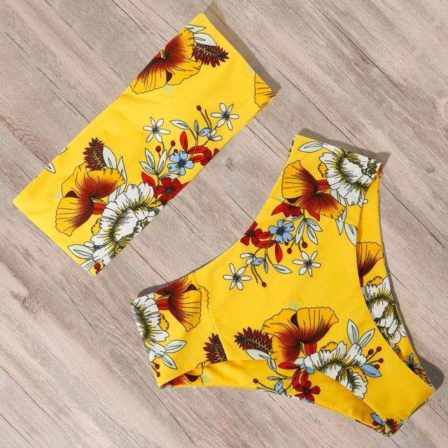 Solid Bikini Set Swimsuit Women Bikini Swimwear Female Halter Top Bathing Suit Swimming Wear Bikini High Cut Swimsuit High Waist Plus Size Summer Swimwear Stevvex