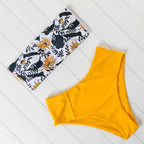 Solid Bikini Set Swimsuit Women Bikini Swimwear Female Halter Top Bathing Suit Swimming Wear Bikini High Cut Swimsuit High Waist Plus Size Summer Swimwear Stevvex