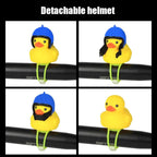 Yellow Small Bike Duck Bicycle Bell Luminous Normal Duck Ducky Bicycle Airscrew Helmet Wind Motor Riding Cycling Lights Horn Rubber Duck Helmet Bike Horn Bell Car Decoration Bicycle Horn Stevvex