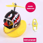 Yellow Small Bike Duck Bicycle Bell Luminous Normal Duck Ducky Bicycle Airscrew Helmet Wind Motor Riding Cycling Lights Horn Rubber Duck Helmet Bike Horn Bell Car Decoration Bicycle Horn Stevvex