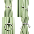 Magnetic Curtain Clip Room Accessories Pearl Ball Curtains Holder Tieback Home Decor Hanging Ball Buckle Tie Back Curtain Tiebacks Pearl Ball Home Curtain Buckle The Most Convenient Tie Backs Weave Clips Rope Straps Holder Stevvex