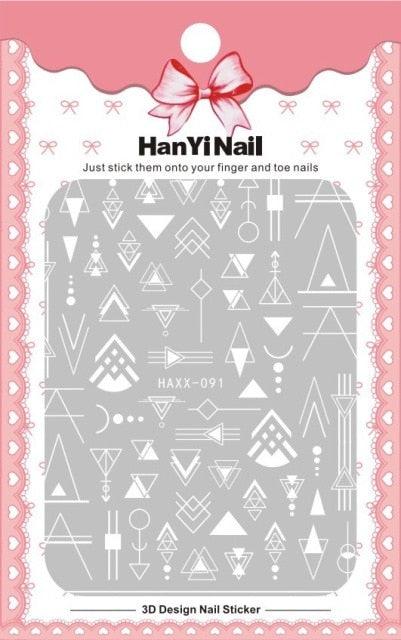 Black White 3D Nail Sticker Decals Cool English Letter Nail Art Decoration Manicure Design Christmas New Year Gift French Nail Art Stickers Decals 8Sheets Nail Art Supplies 3D Self-Adhesive Nail Art Decoration  Pattern Nail Accessories Classic Simple Stevvex