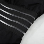 Luxury Women Black Swimsuits Women High Neck One Piece Swimsuits For Women Mesh Bathing Suits Open Back Swimwear One Piece Swimwear For Lady High Neck Bandage Cross Back Swimming Suit Female Holiday Beachwear Stevvex