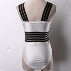Luxury Women Black Swimsuits Women High Neck One Piece Swimsuits For Women Mesh Bathing Suits Open Back Swimwear One Piece Swimwear For Lady High Neck Bandage Cross Back Swimming Suit Female Holiday Beachwear Stevvex