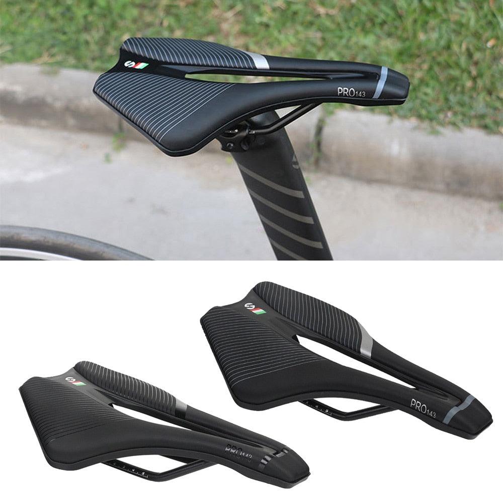 Bicycle Soft Thick Saddle Mountain Road Bike Wide Seat Cushion Road Bike Carbon Saddle Comfort Bike Saddle Ergonomic Waterproof Bicycle Seat For Road Bike Mountain Bike Seats Stevvex