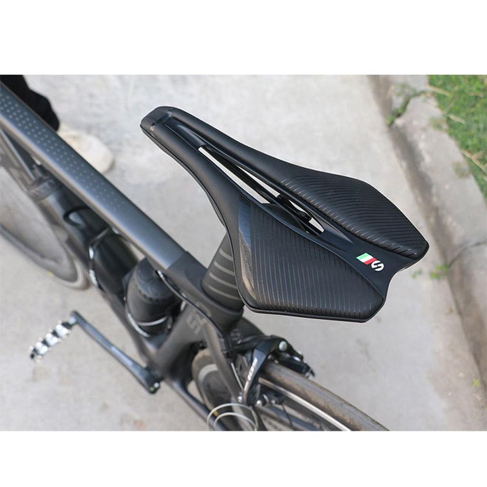 Bicycle Soft Thick Saddle Mountain Road Bike Wide Seat Cushion Road Bike Carbon Saddle Comfort Bike Saddle Ergonomic Waterproof Bicycle Seat For Road Bike Mountain Bike Seats Stevvex