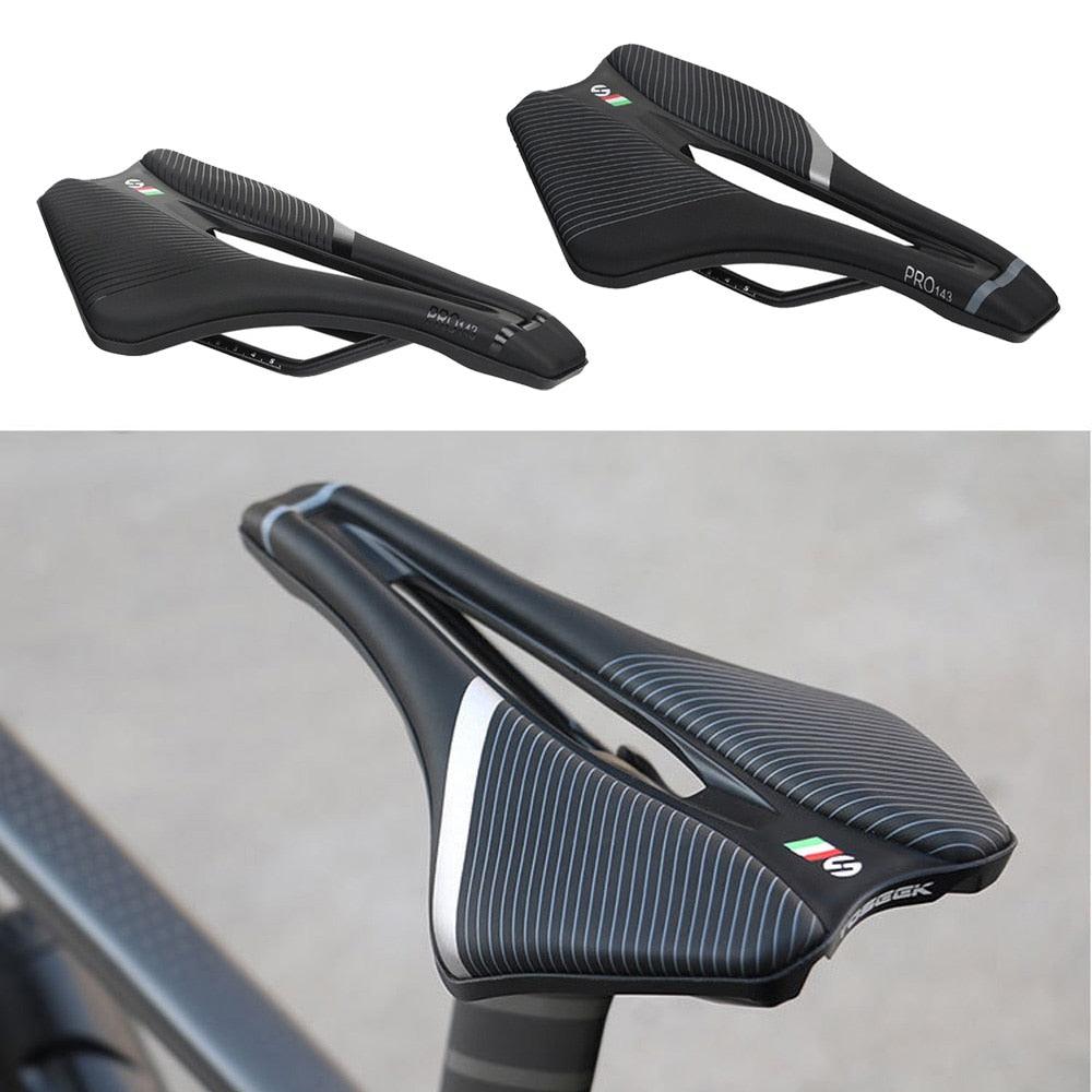 Bicycle Soft Thick Saddle Mountain Road Bike Wide Seat Cushion Road Bike Carbon Saddle Comfort Bike Saddle Ergonomic Waterproof Bicycle Seat For Road Bike Mountain Bike Seats Stevvex