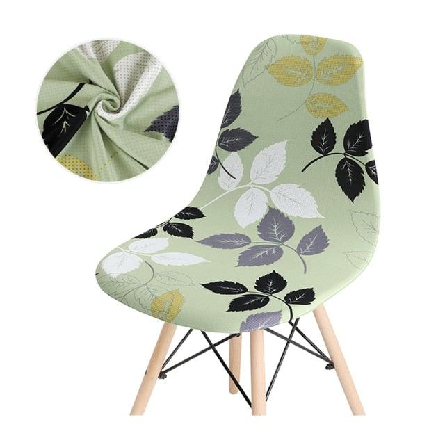 Avangarde Style  Printed Seat Cover For Shell Chair Armless Shell Chair Cover Banquet Home Slipcover Elastic Removable Stretch High Back For Sofa Armchairs Stevvex