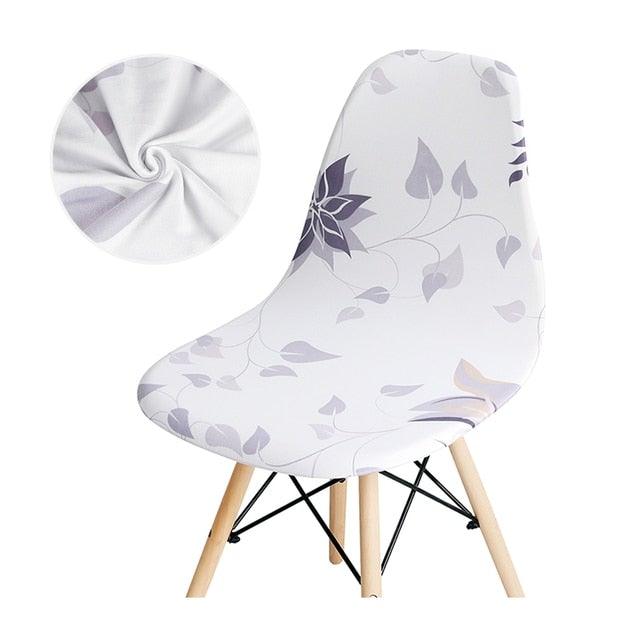 Avangarde Style  Printed Seat Cover For Shell Chair Armless Shell Chair Cover Banquet Home Slipcover Elastic Removable Stretch High Back For Sofa Armchairs Stevvex