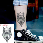 Elegant Black Waterproof Temporary Tattoo Stickers Moon Hill Modern Body Art Stickers Hand Foot High Quality For Womens Stevvex
