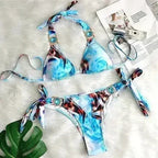 PAYASEN Rhinestone Bikini - Crystal Diamond Swimsuit for Women